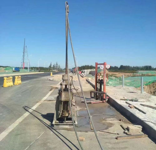 台江公路高聚物注浆加固